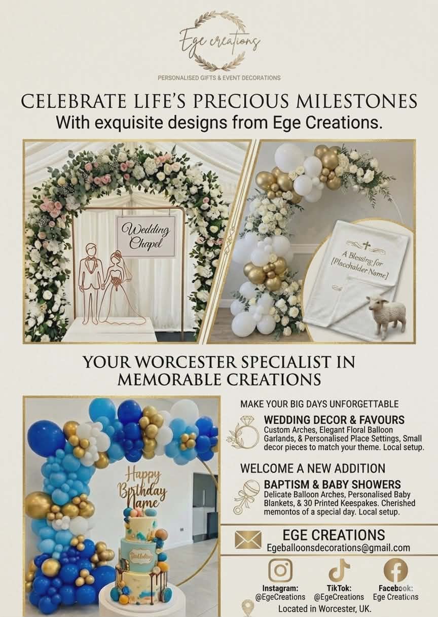 A personalised gift display handmade by Ege Creations