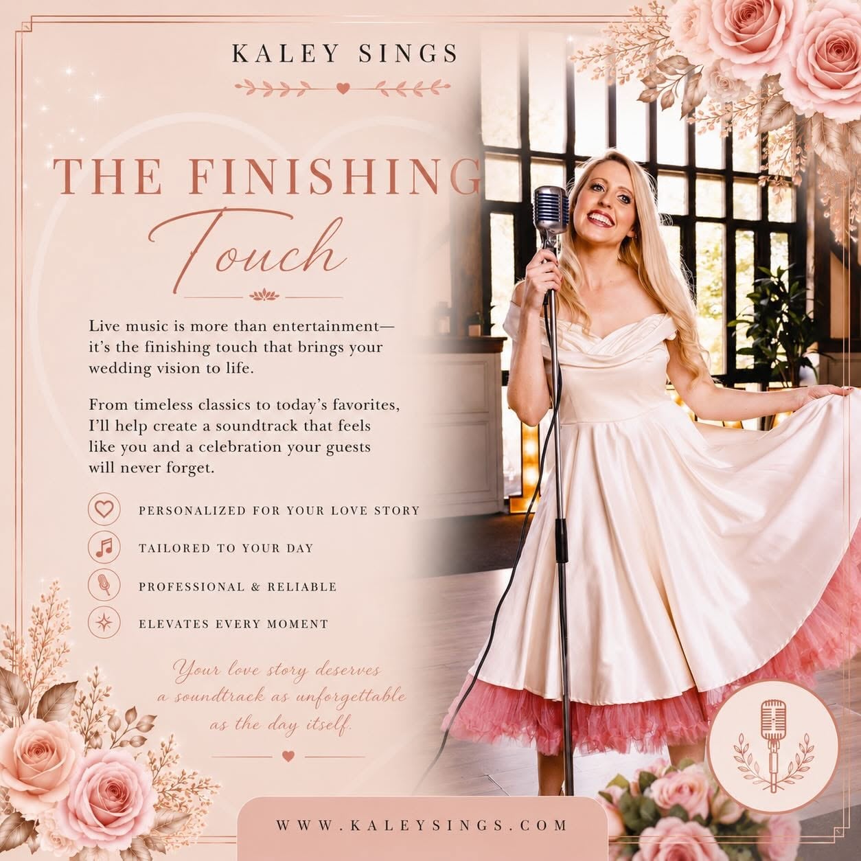 Kaley Sings performing live